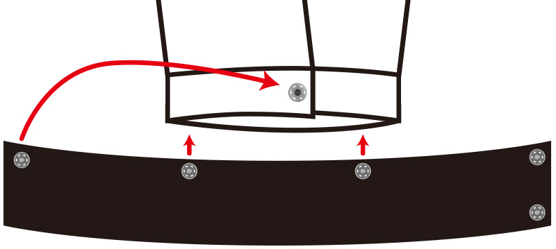 カフスの取り付け方法手順3